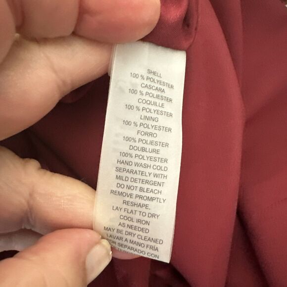 Vince Camuto Women Printed Fit & Flare Dress Red Multi Size 6 - Picture 9 of 10